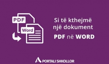 Si të kthejmë një dokument nga PDF në WORD?